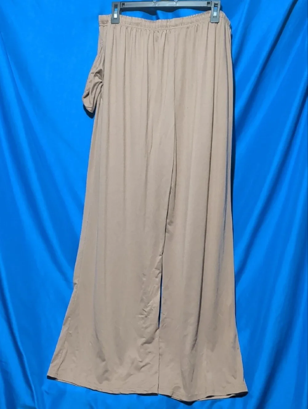 Women's XXL Long Sleeve Lounge Set in Taupe - Comfortable Sleepwear